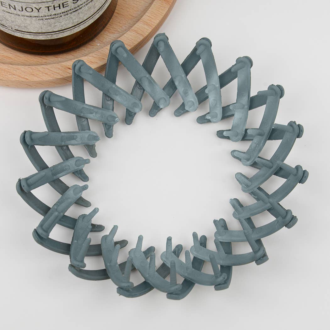 EXPANDABLE MATTE HAIR TIE/ BUN NEST HAIR HOLDER