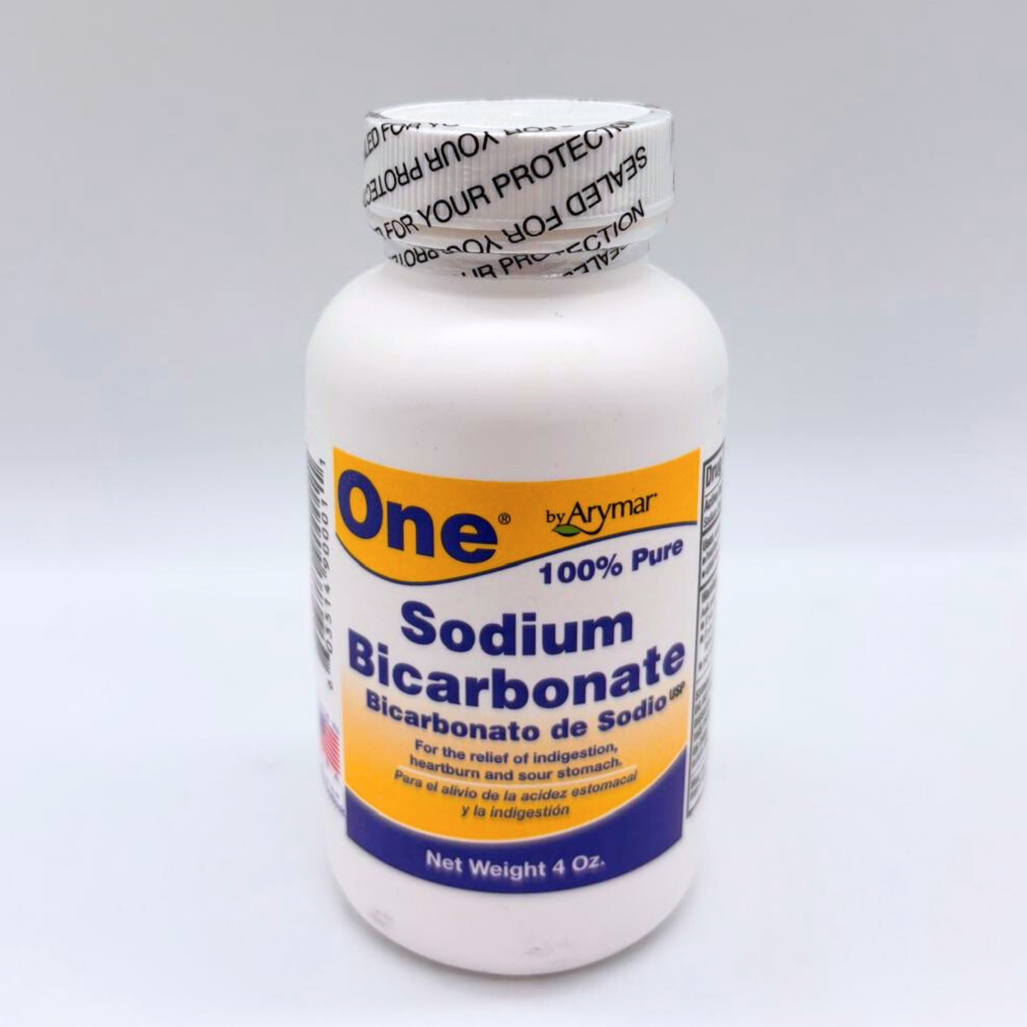 Un bicarbonato de sodio de 4 oz Arymar