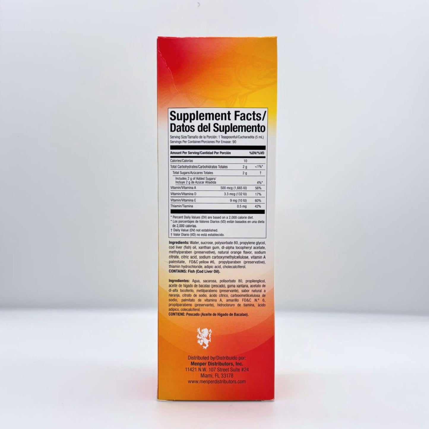 SCOTT'S EMULSION ORIGINAL FLAVOR ORANGE 15.3 OZ