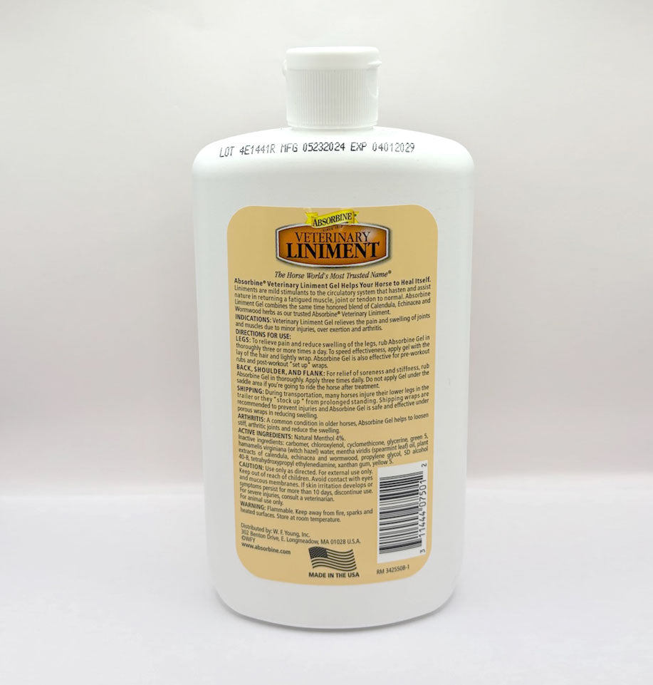 VETERINARY LINIMENT GEL 12 OZ