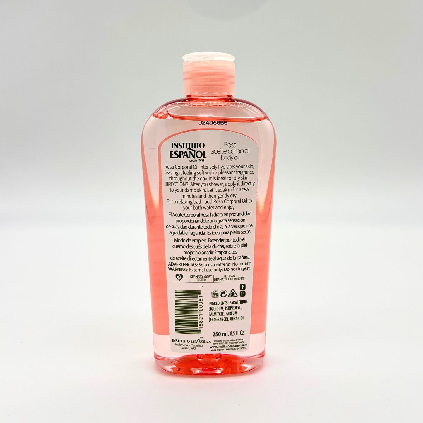 ACEITE CORPORAL ROSA DEL INSTITUTO ESPAÑOL