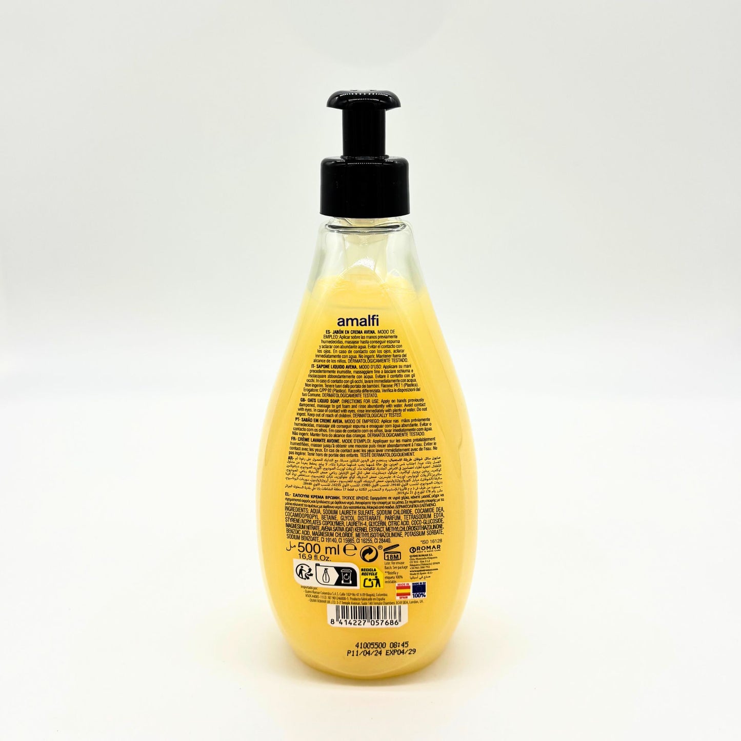 AMALFI OAT LIQUID SOAP 16.9 OZ