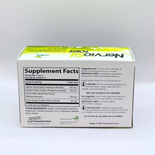 NERVIOSIL FORTE VALERIAN ROOT
