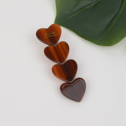 Acetate Heart Hair Clip, Eco-Friendly