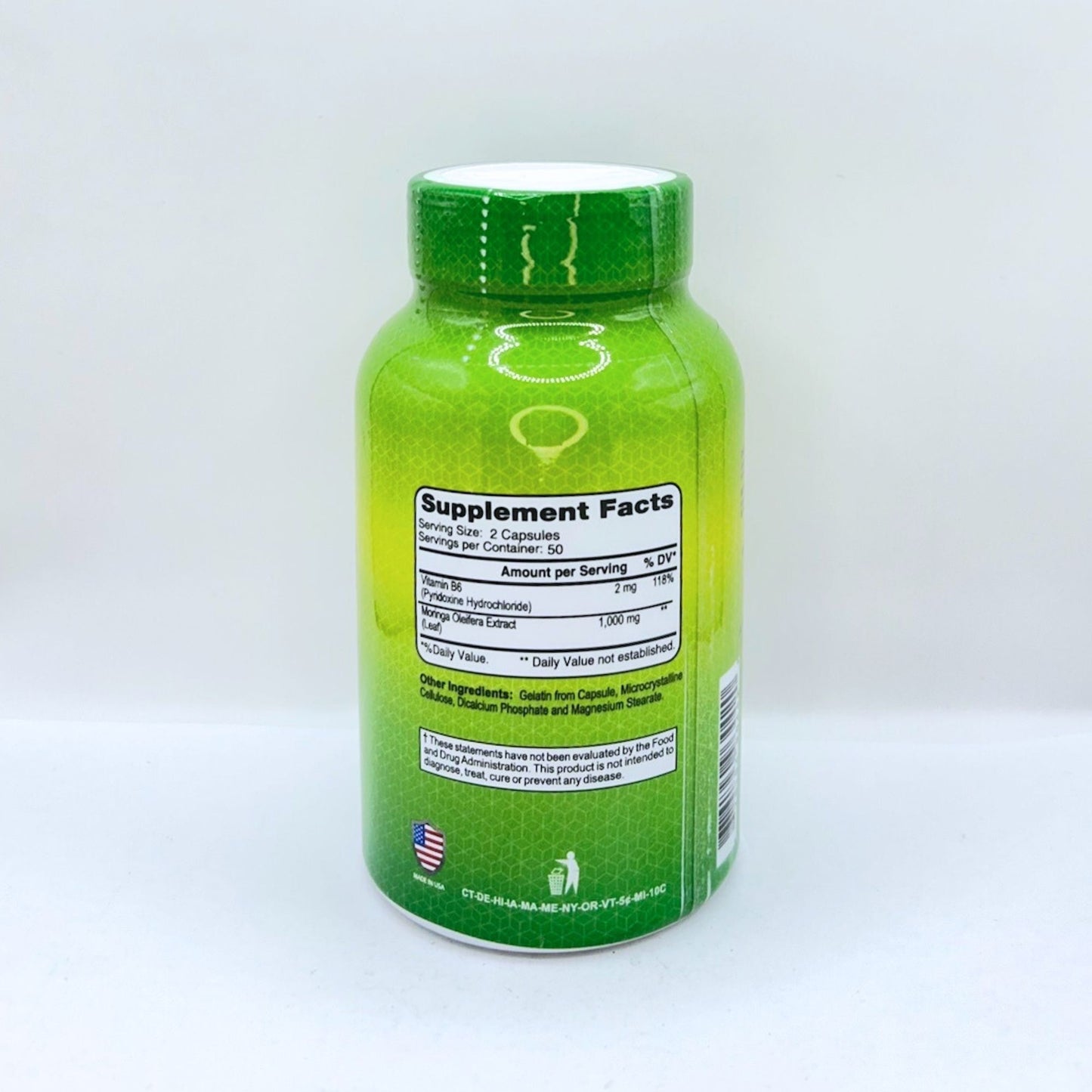 ALFA MORINGA 1000 MG PLUS B6 100 CAP
