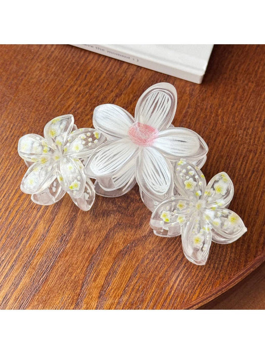 Beau - Candy Color Flower Hair Claw Clip