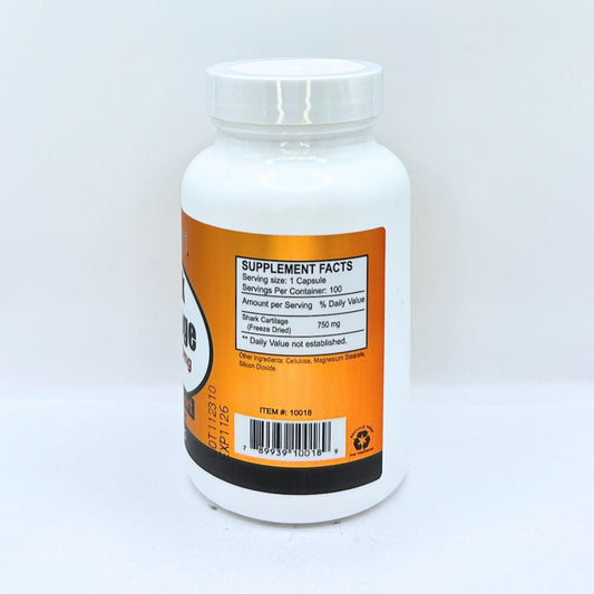 Cartílago de tiburón 750 mg 100 cápsulas