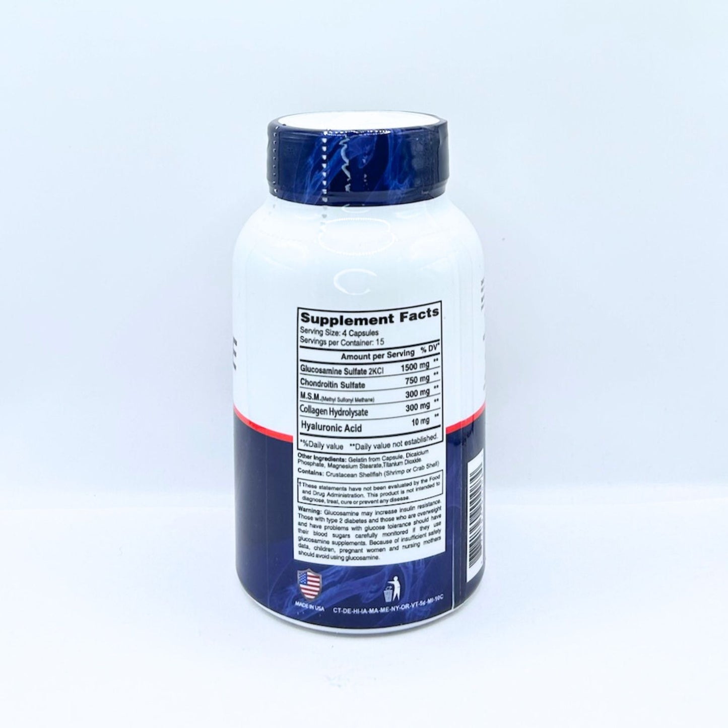 ALFA GLUCOSAMINE CHONDROITIN MSM COLLAGEN 60 CAP