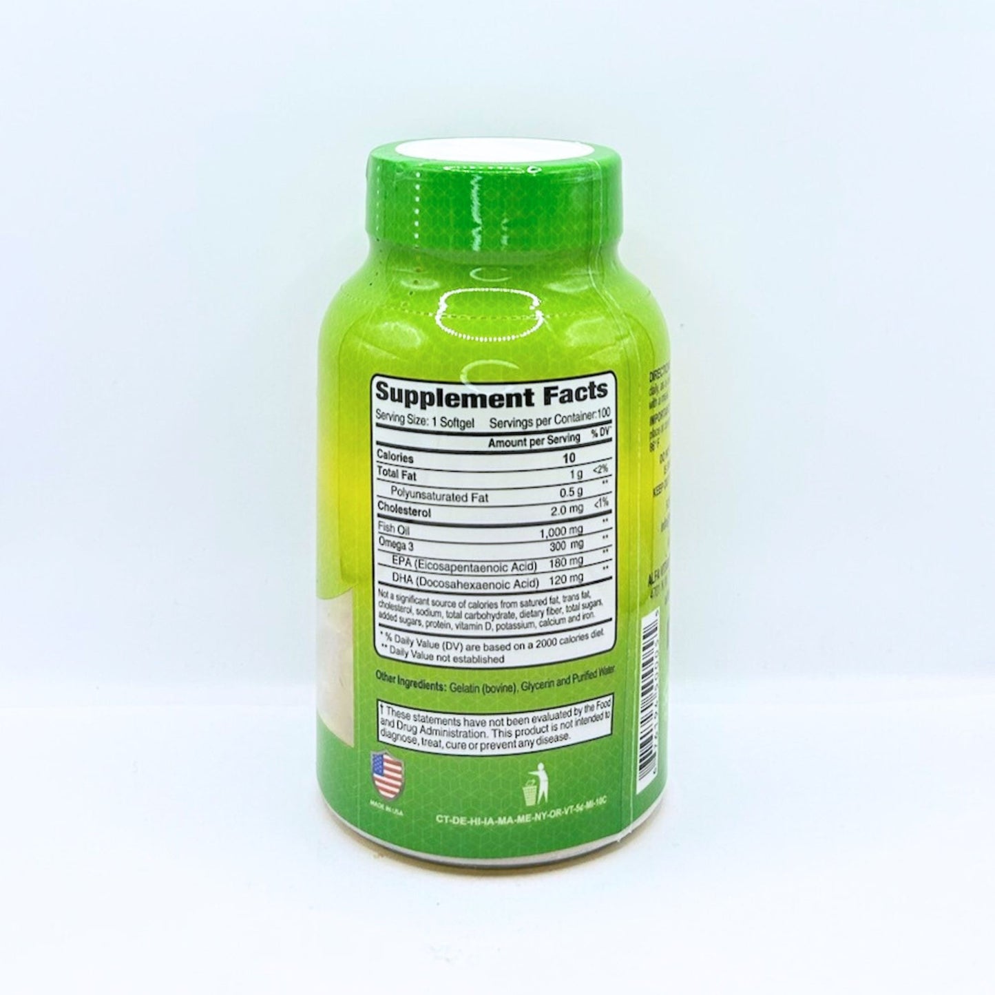 ALFA OMEGA 3 FISH OIL 1000N MG 100 SOG