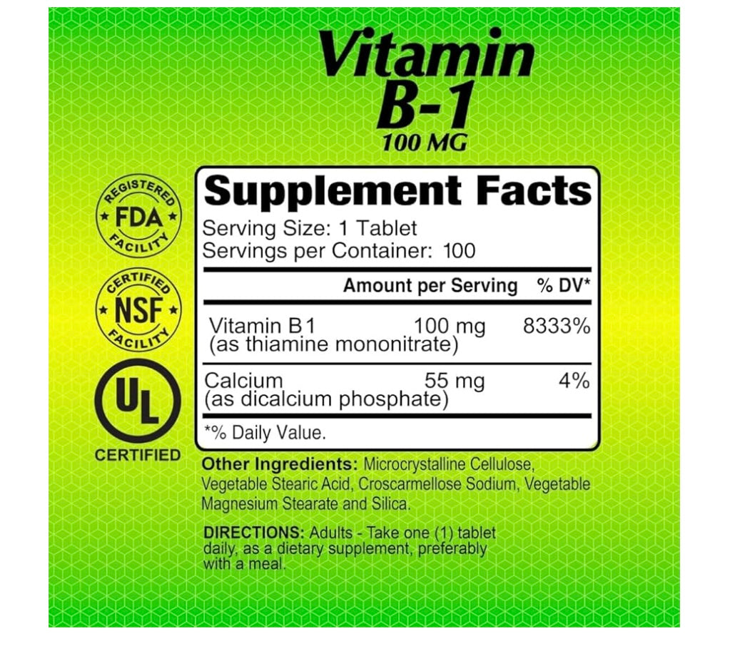 ALFA VITAMIN B1 100 MG 100 TB