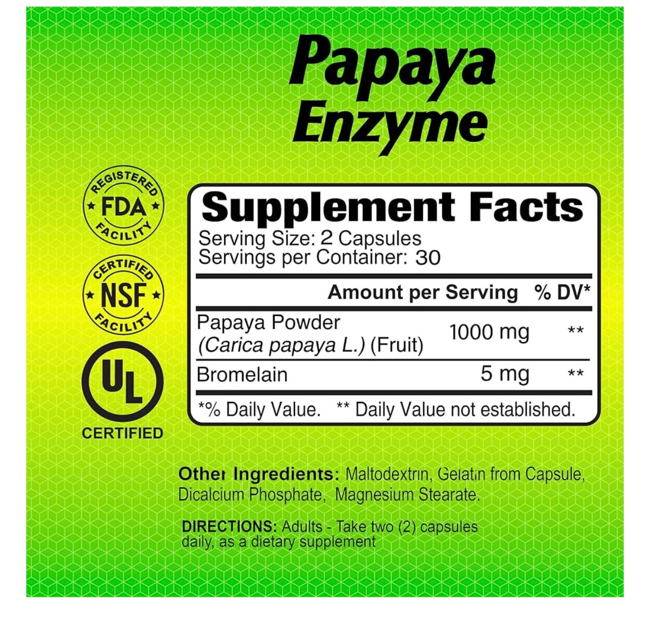 ALFA PAPAYA ENZYME