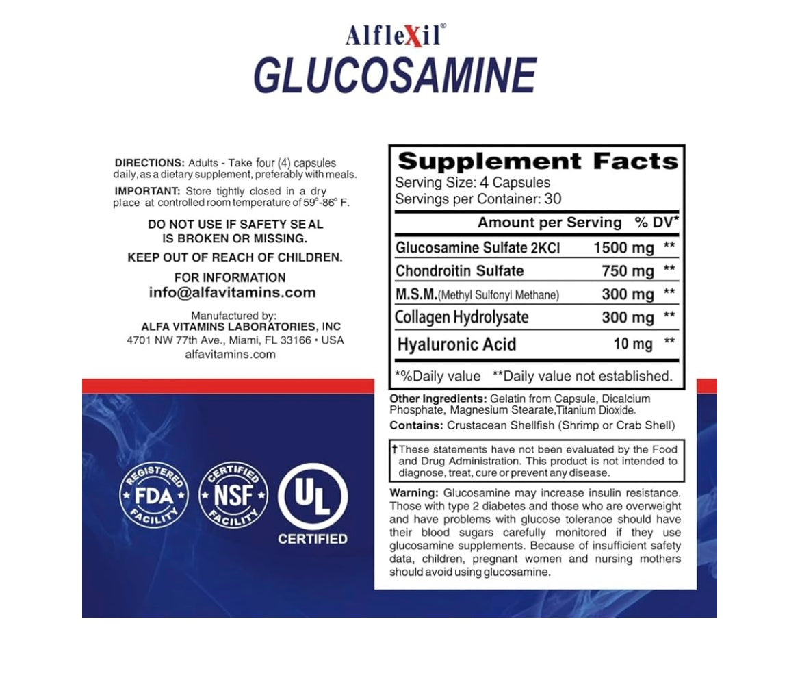 ALFA GLUCOSAMINE 120 CAP