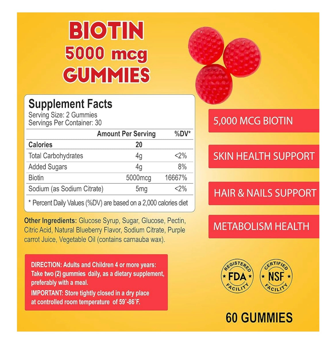ALFA BIOTIN GUMMIES
