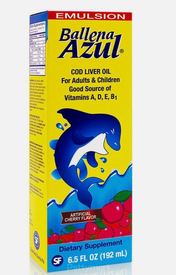EMULSION DE ESCOCIA BALLENA AZUL CEREZA 6.5 OZ