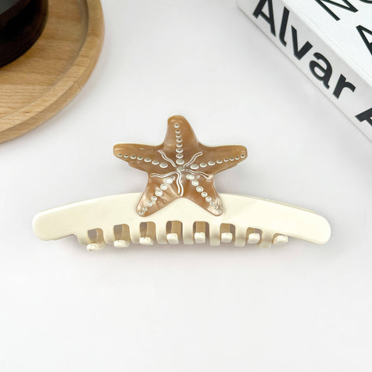 Starfish Hair Clip, Acetate Claw Clip