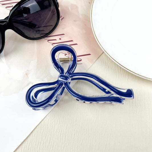 BOW JELLY COLOR HAIR CLIPS