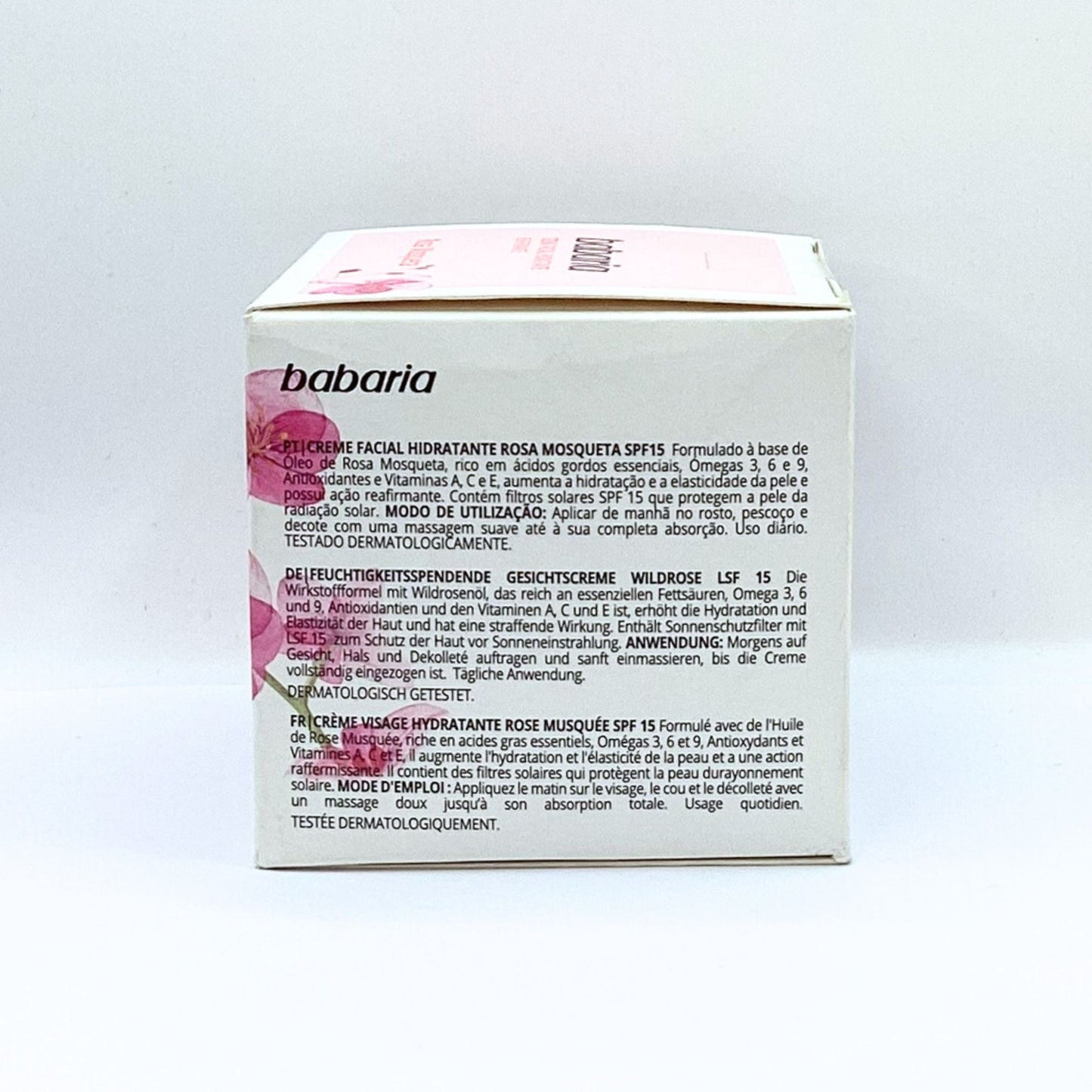 BABARIA CREMA FACIAL ROSA MOSQUETA 1.7 OZ