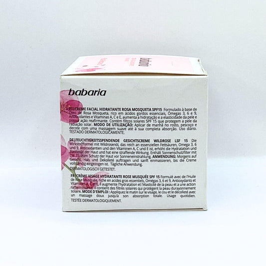 BABARIA CREMA FACIAL ROSA MOSQUETA 1.7 OZ