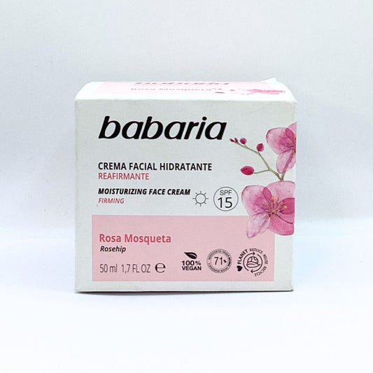 BABARIA CREMA FACIAL ROSA MOSQUETA 1.7 OZ