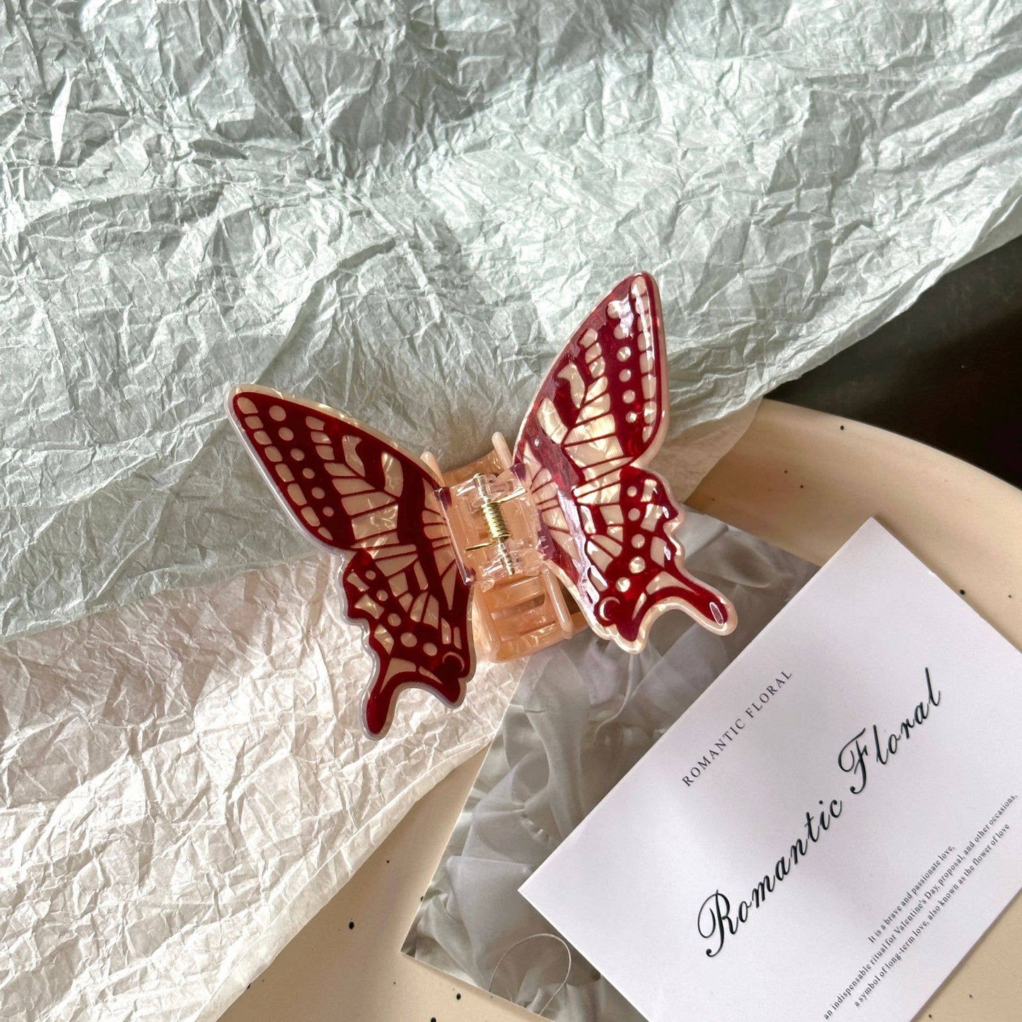 Colorful Butterfly Claw Clip
