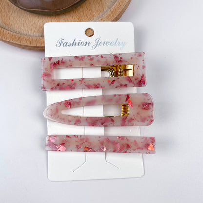 3 pcs colorful candy bangs hair clip