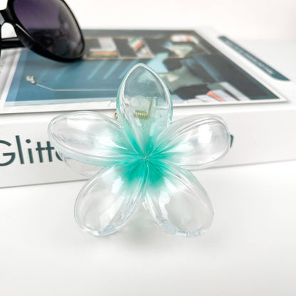 PEARLESCENT HAWAIIAN FLOWER CLIP