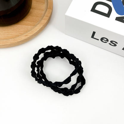 3PCS Colorful Wave Hair Tie,High Elastic Hair Band Set