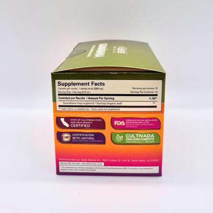 BETEL INFUSION GUANABANA TE , 24 BOLSAS