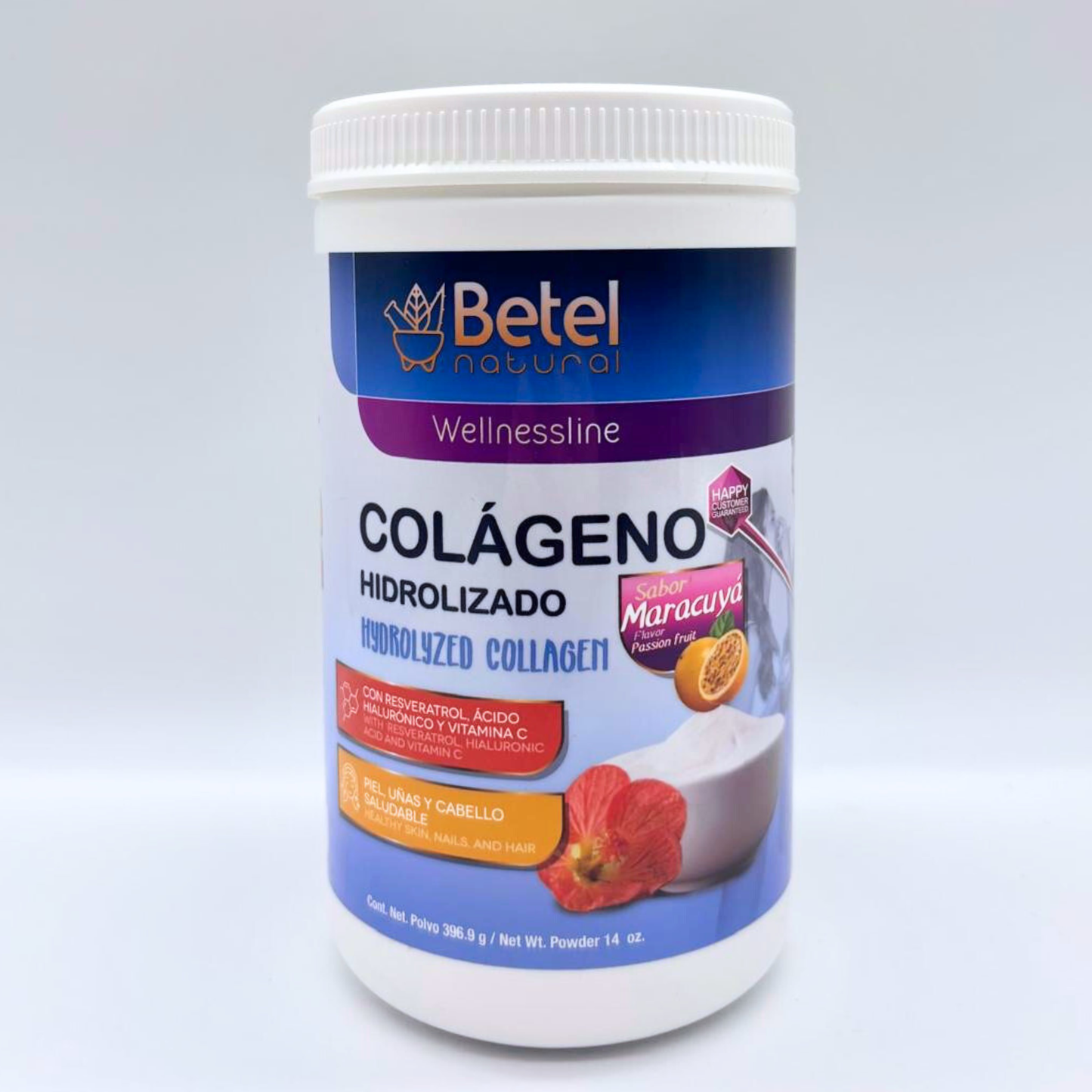 BETEL NAT COLAGENO HIDROLIZADO MARACUYA 14 OZ