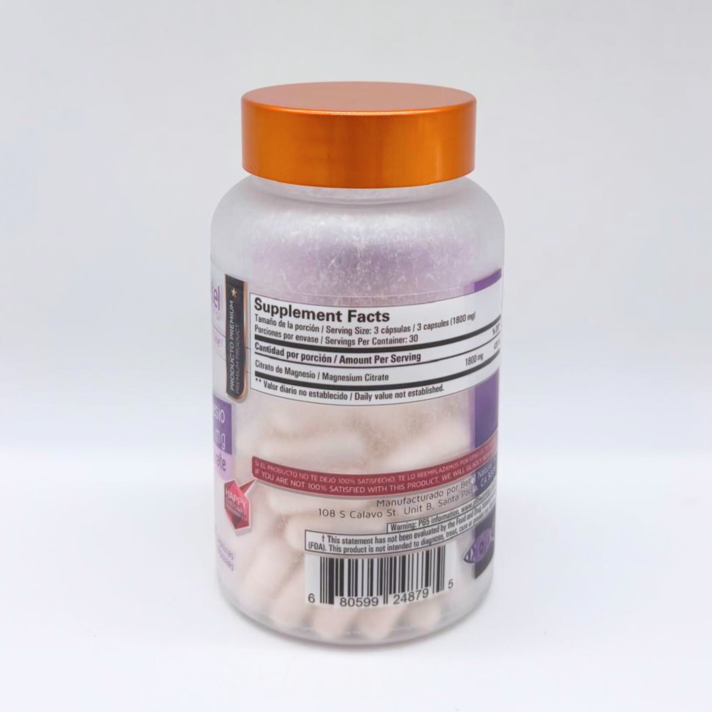 BETEL CITRATO DE MAGNESIO 1800 MG 90 CAP