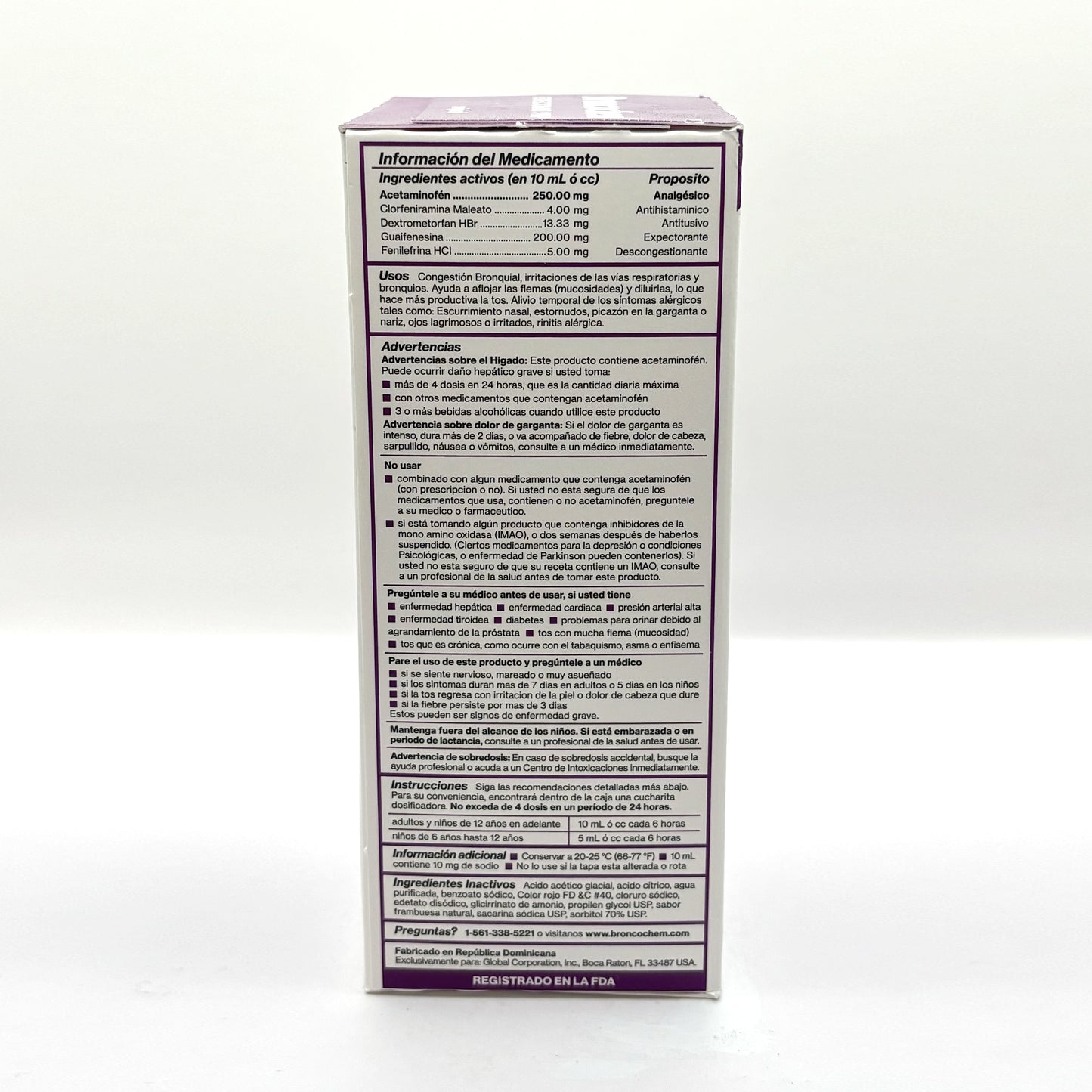 BRONCOCHEM EXPECTORANT SYRUP 4 OZ