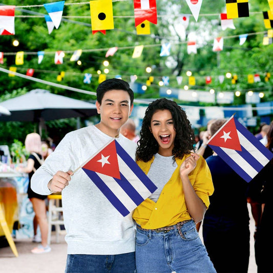 Cuba 12x18in Stick Flag