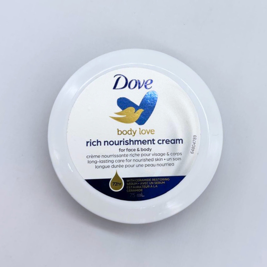DOVE BODY LOVE RICH NOURISHMENT ORIGINAL CREAM 75 ML