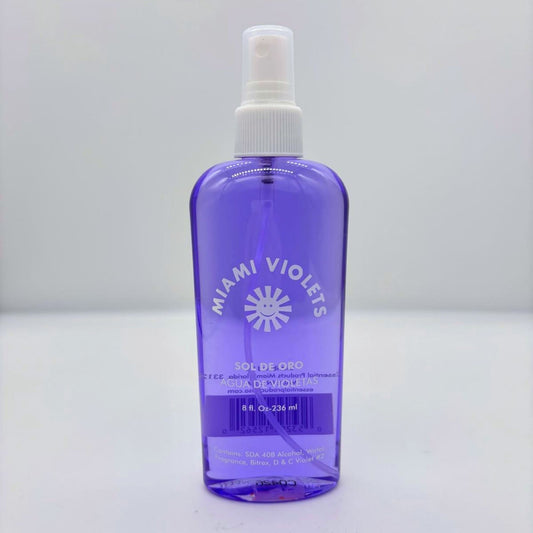 SOL DE ORO AGUA  VIOLETAS 8 OZ