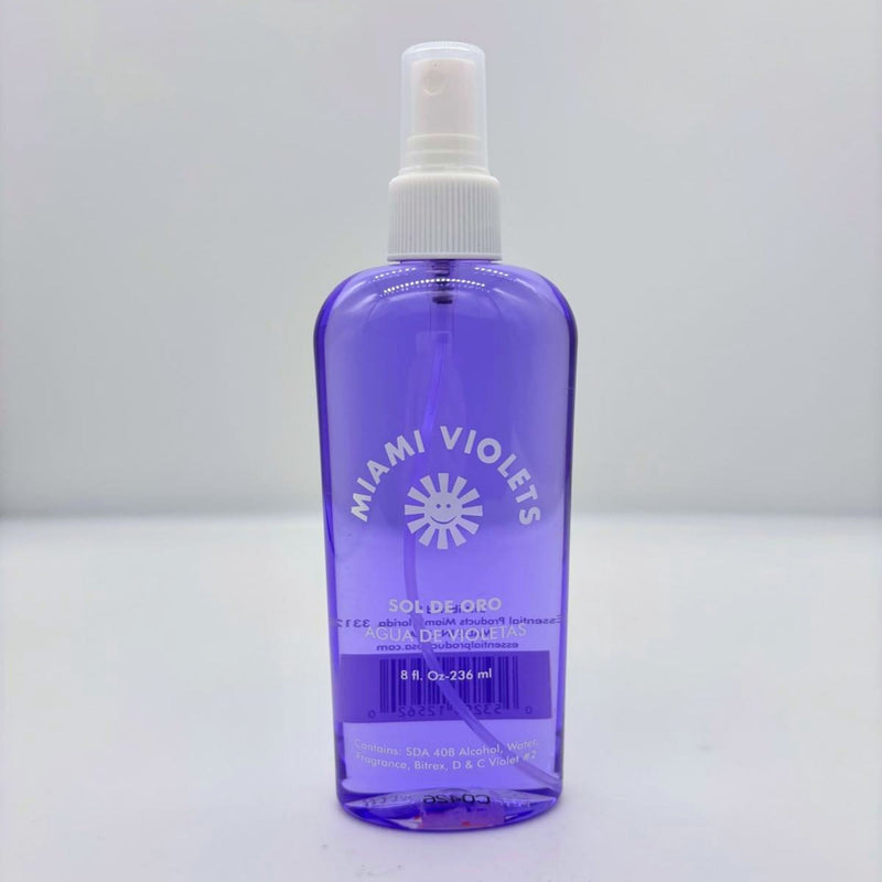 SOL DE ORO AGUA  VIOLETAS 8 OZ