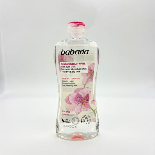 BABARIA AGUA MICELAR SUAVE ROSA MOSQUETA 13.5 OZ