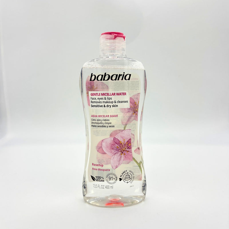 BABARIA AGUA MICELAR SUAVE ROSA MOSQUETA 13.5 OZ