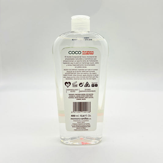ACEITE CORPORAL DE COCO DEL INSTITUTO ESPAÑOL