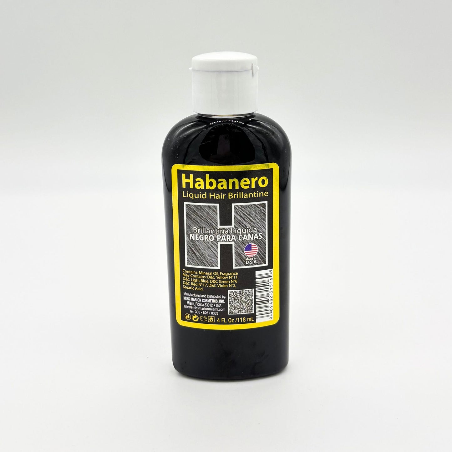 HABANERO HAIR BRILLANTINE NEGRO