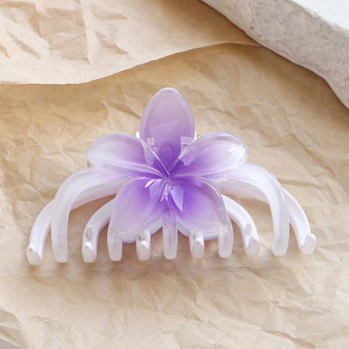 PLUMERIA LARGE FLOWER CLAW CLIP