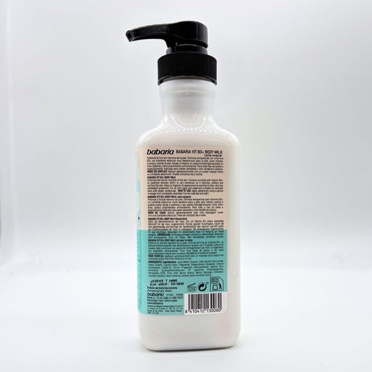 BABARIA VIT B3 BODY MILK 16.9 oz