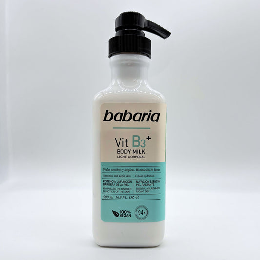 BABARIA VIT B3 BODY MILK 16.9 oz
