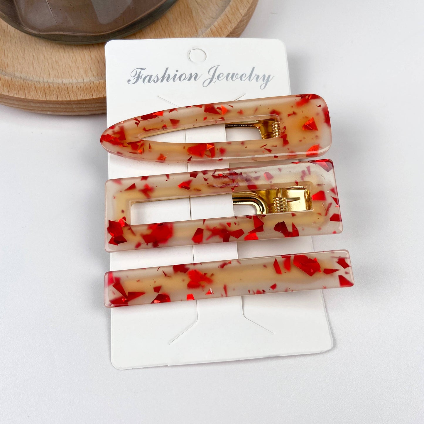 3 pcs colorful candy bangs hair clip