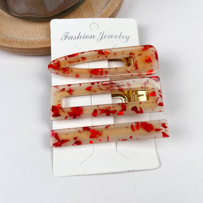 3 pcs colorful candy bangs hair clip