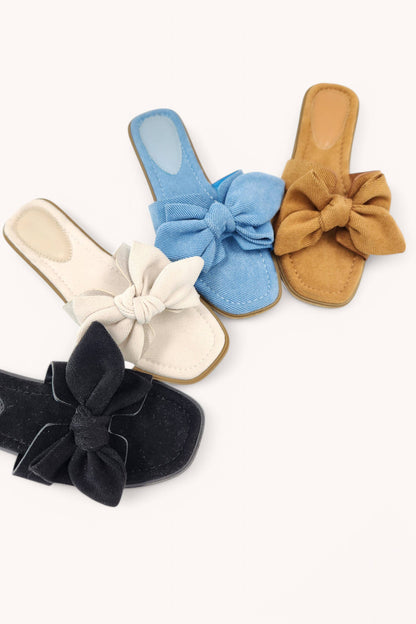 ZAIN-1 RIBBON DECOR ON X SHAPE CUT OUT BAND SANDAL