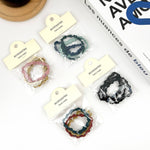 3PCS Colorful Wave Hair Tie,High Elastic Hair Band Set