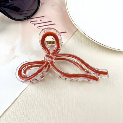BOW JELLY COLOR HAIR CLIPS
