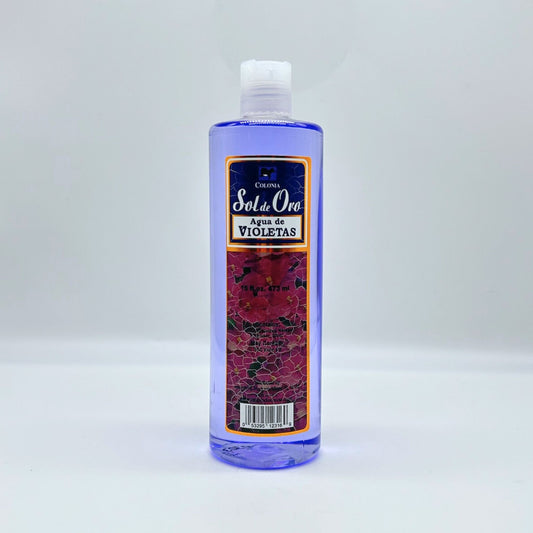 SOL DE ORO AGUA VIOLETAS MORADA 16 OZ