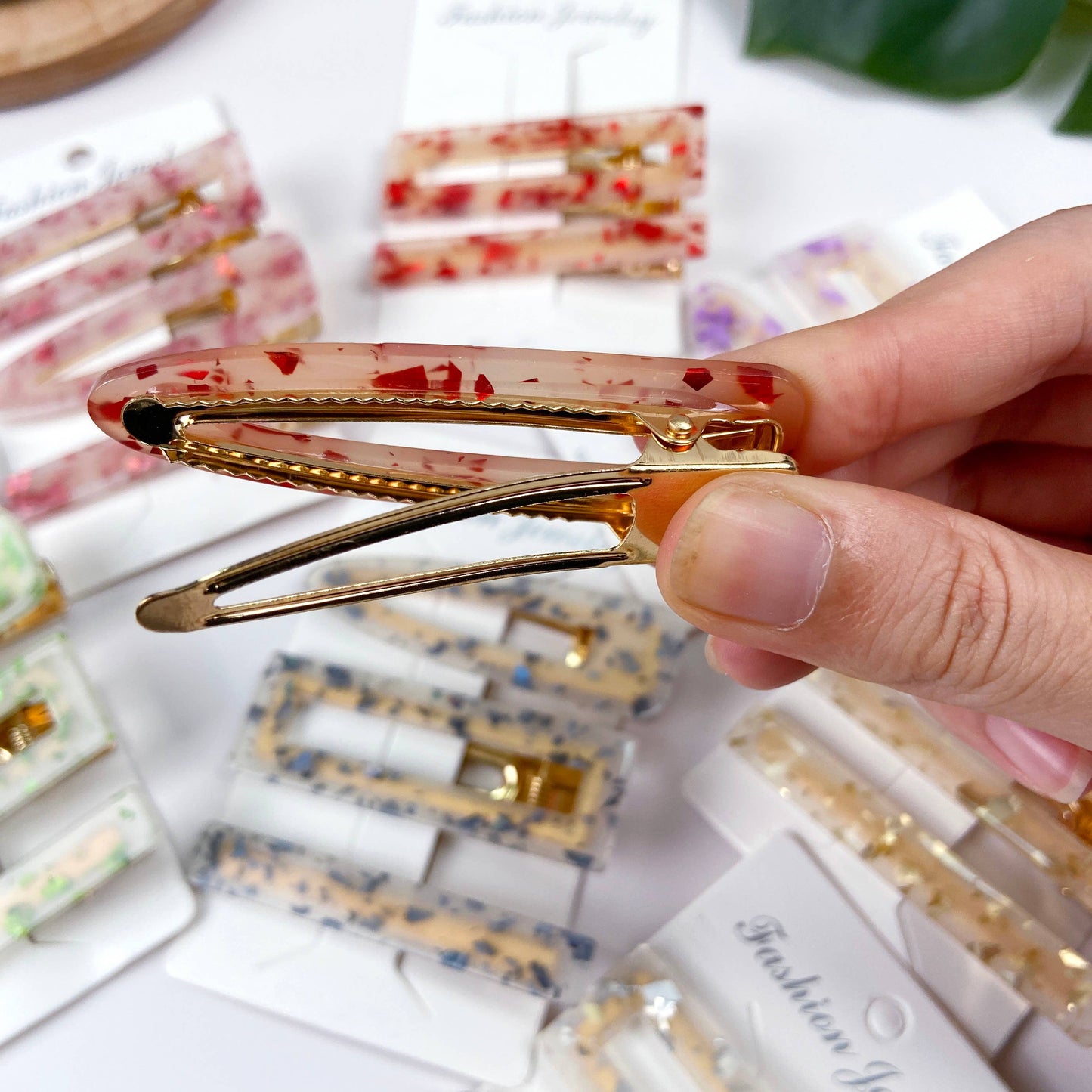 3 pcs colorful candy bangs hair clip