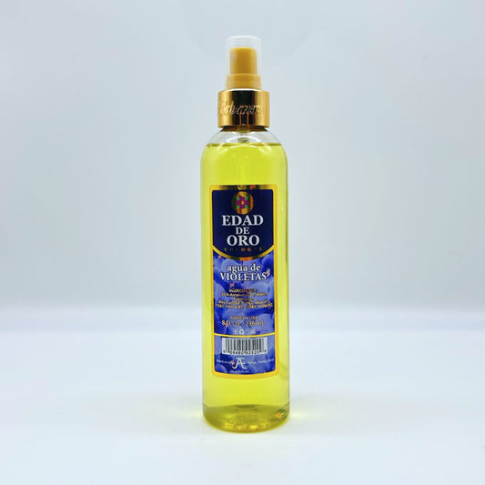 EDAD DE ORO AGUA VIOLETAS AMARILLA 8 OZ